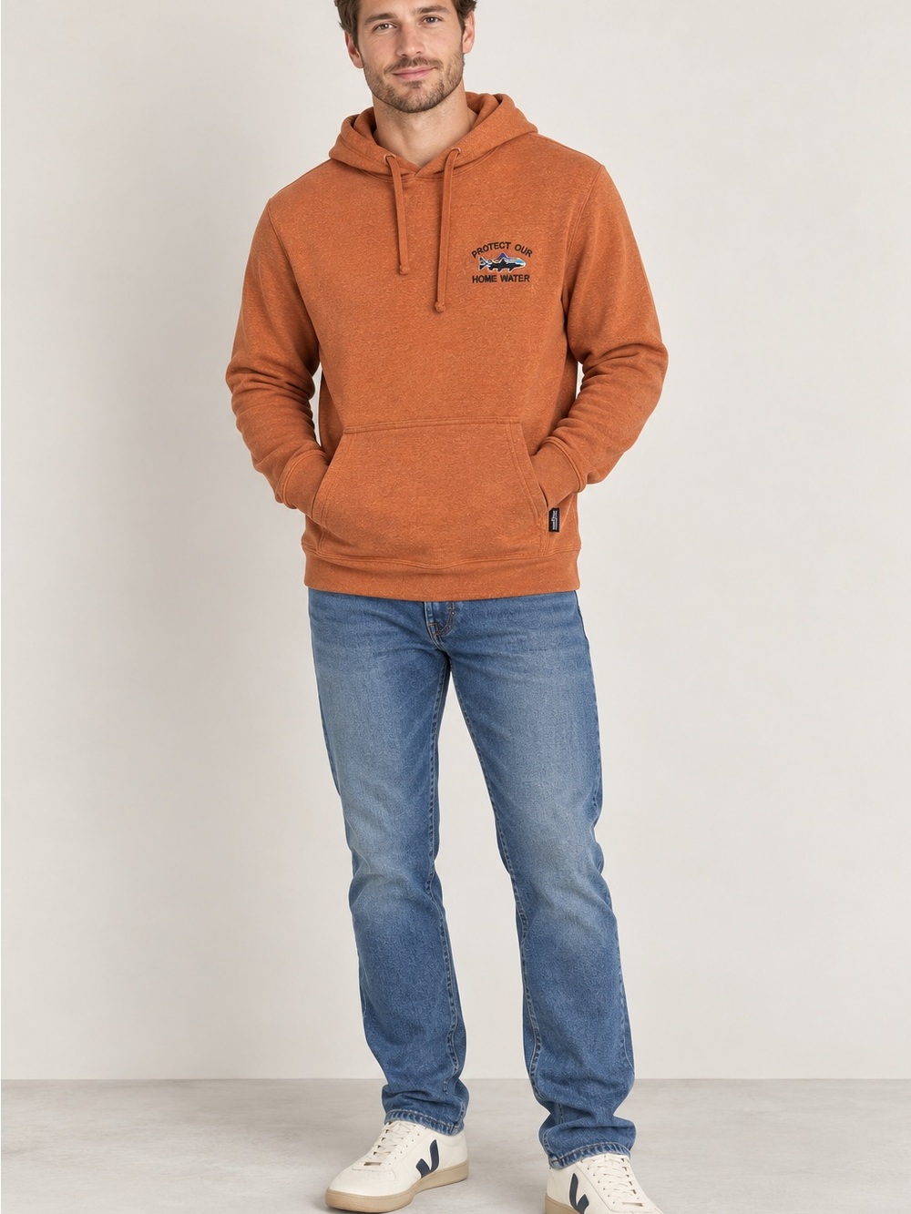 Patagonia Home Water Trout Uprisal Hoodie Orange, Size XXS